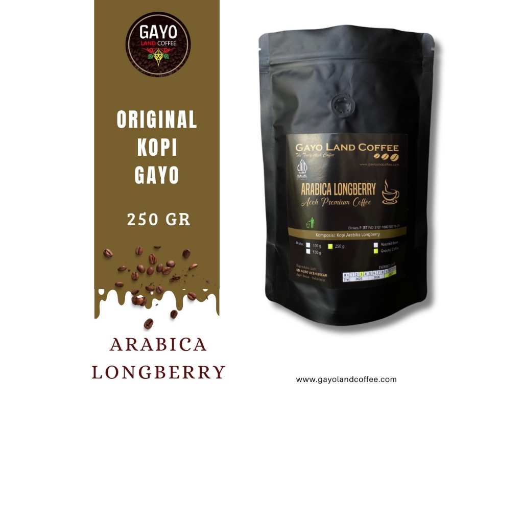 

Kopi Arabica Longbery Aceh Gayo 250 gr