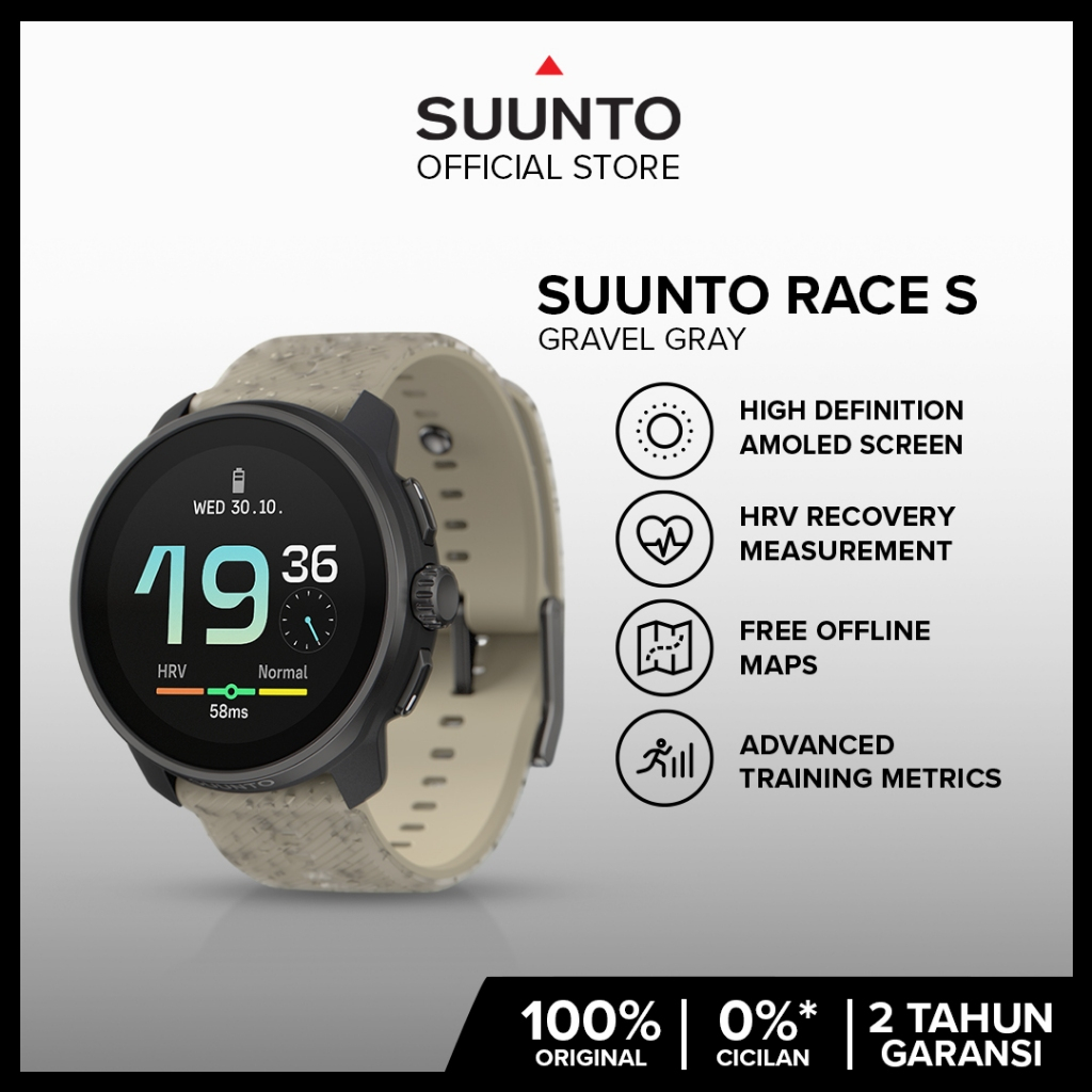 Suunto Race S Gravel Gray - Jam Tangan Smartwatch GPS
