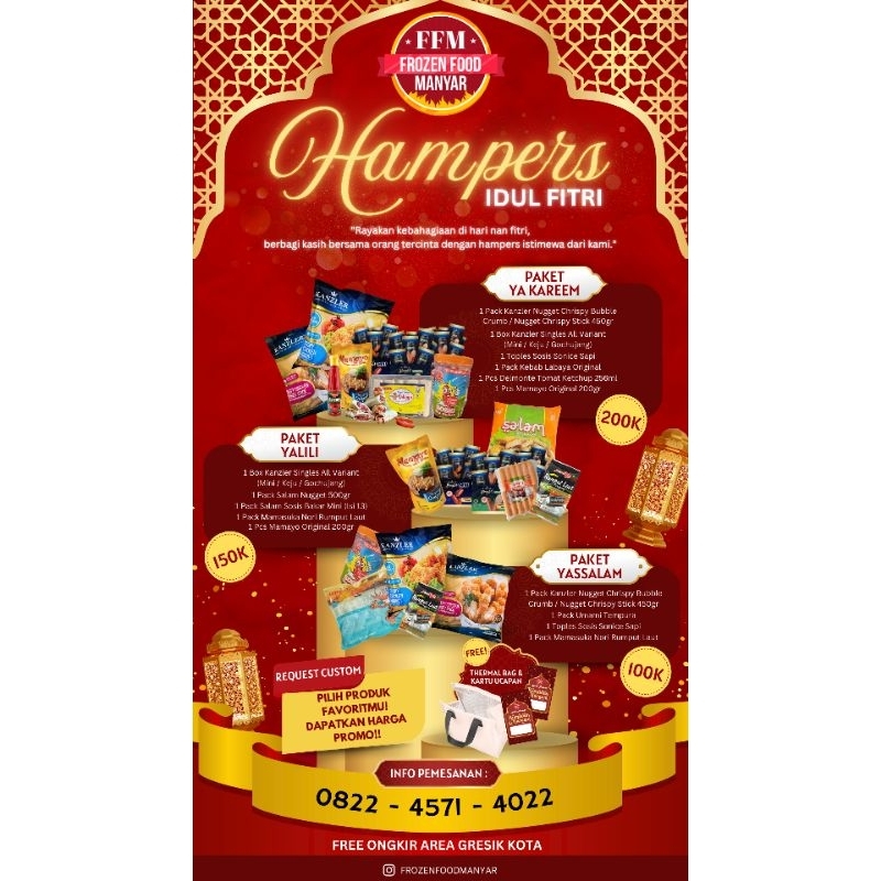 

Paket Hampers Frozen Hari Raya Idul Fitri