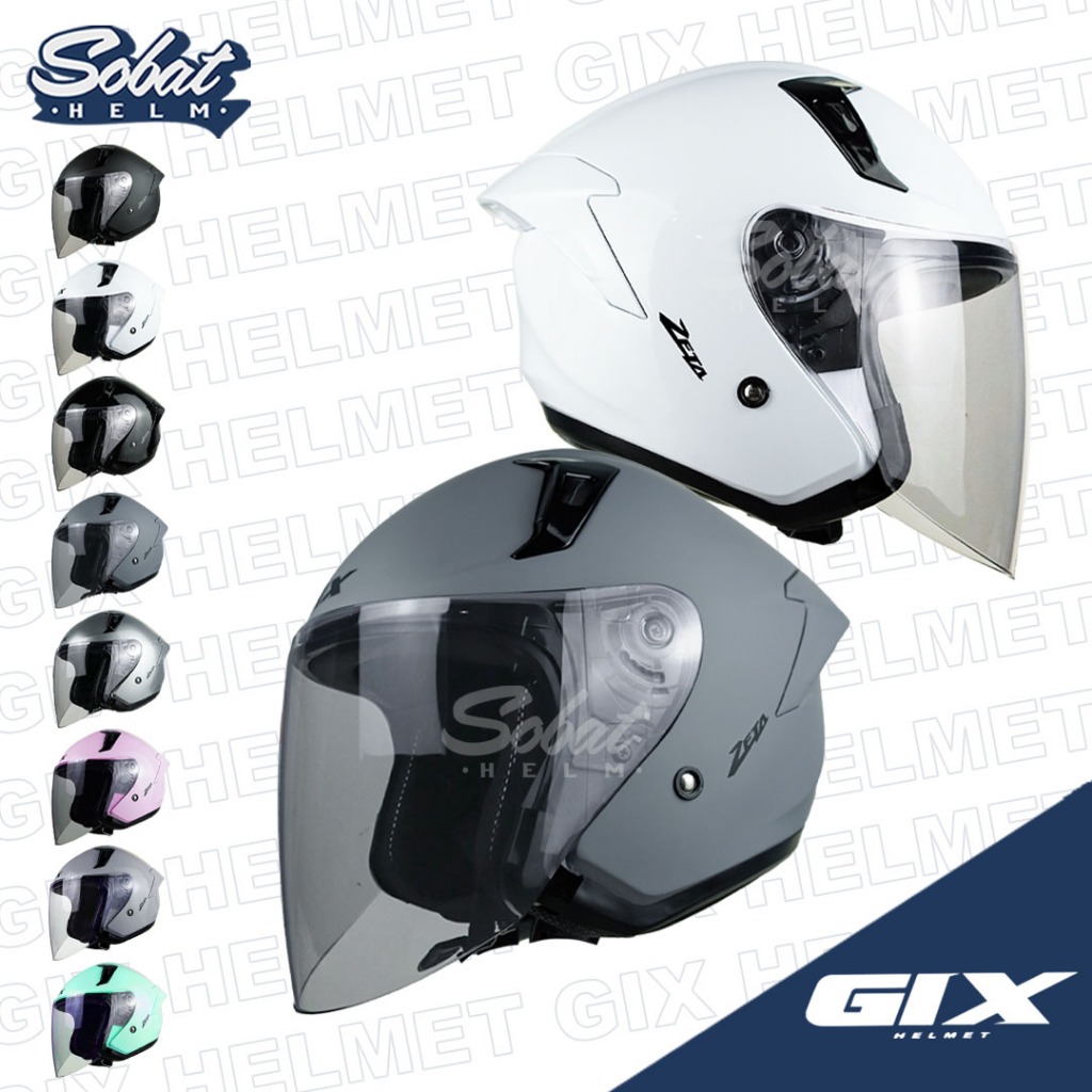 SOBATHELM Helm GIX ZETA Helm Half Face SNI