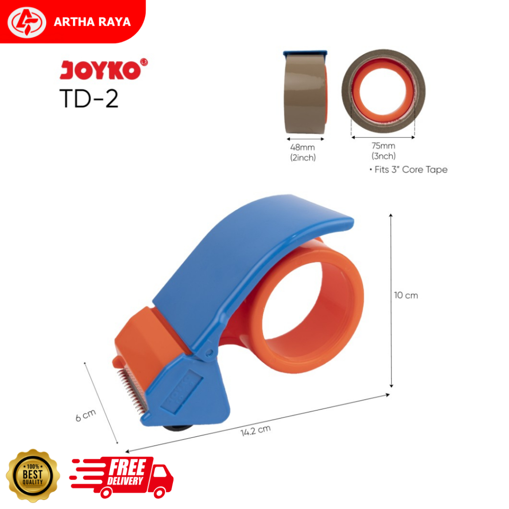 

Tape Cutter Tape Dispenser Pemotong Pita Perekat Joyko TD-2
