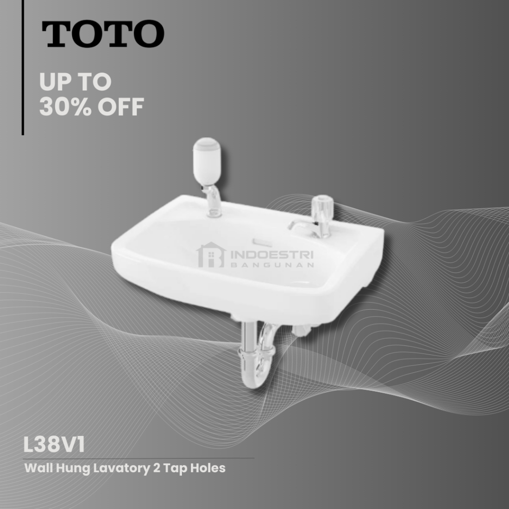 Wastafel Wall Hung TOTO L38V1 / Wastafel Gantung TOTO (Body Only)