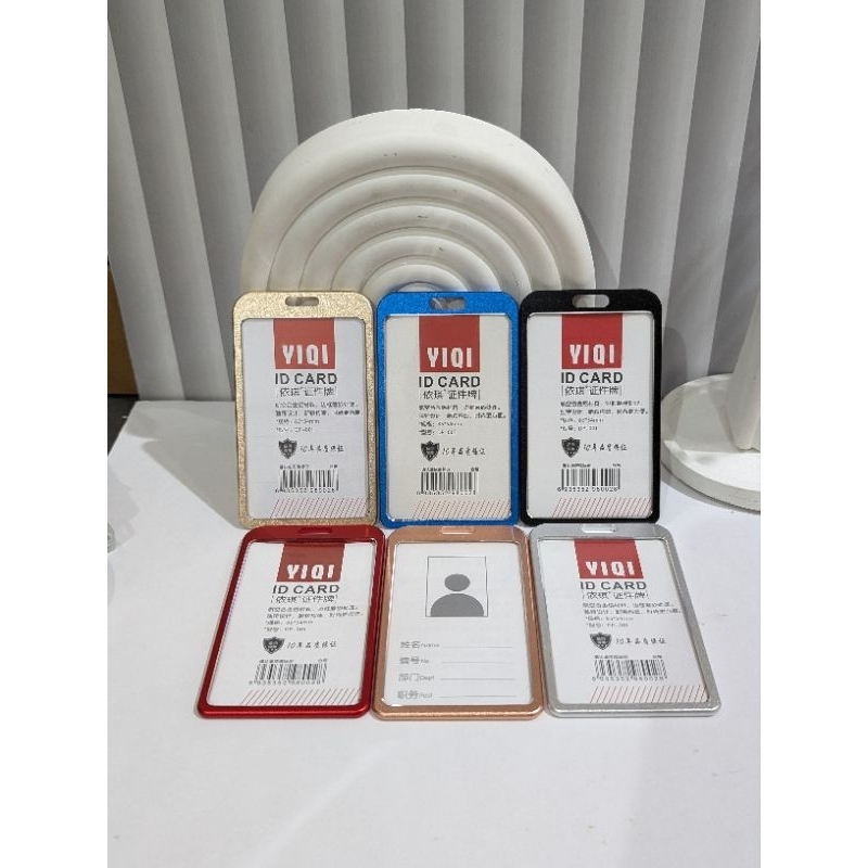 

TEMPAT ID CARD ALUMINIUM BESI KUAT NAME TAG KANTOR ANEKA WARNA HIGH QUALITY