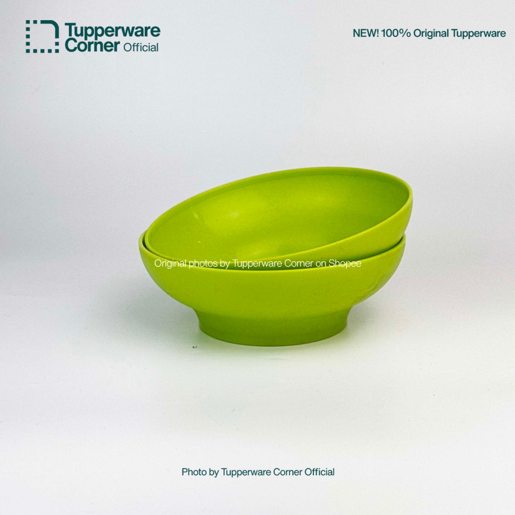 Tupperware Mangkok Ideal Bowl Hijau 500ml (2)