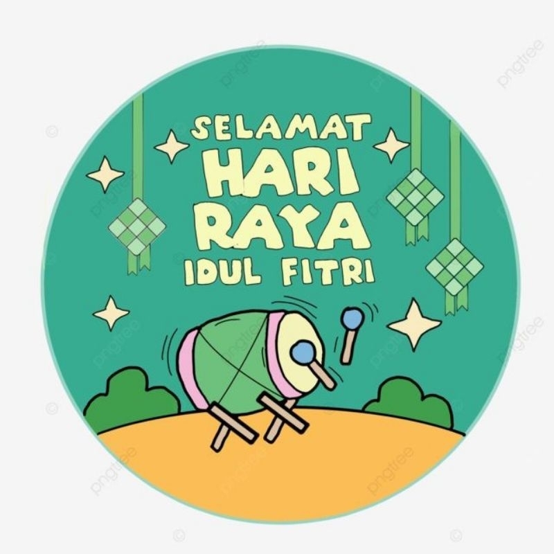 

Stiker Idul Fitri bulat Isi 20 pcs harga murah