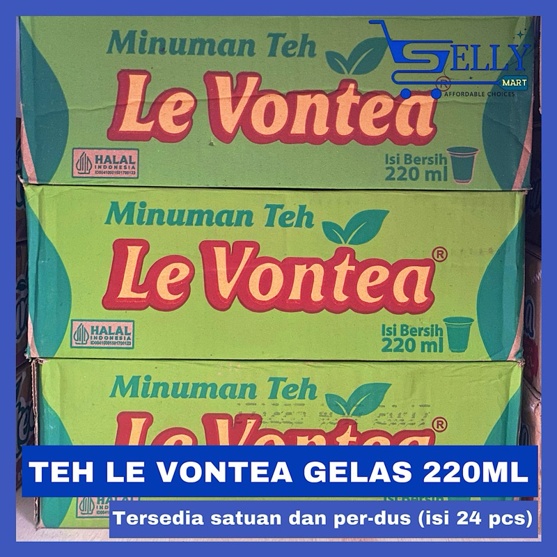 

LE VONTEA KEMASAN GELAS 220ML ISI 24 PCS (SATUAN DAN DUS)