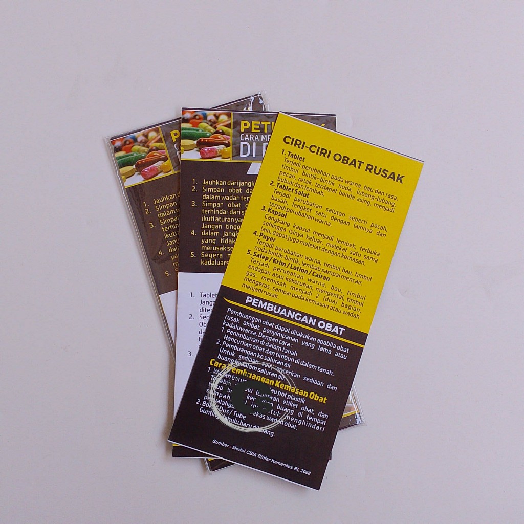

Flyer Petunjuk Penyimpanan Obat Di Rumah - PIO - Farmasi - Apotek