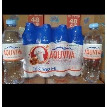 

AQUVIVA Mineral Water 700ml x 12 botol KHUSUS INSTAN SURABAYA