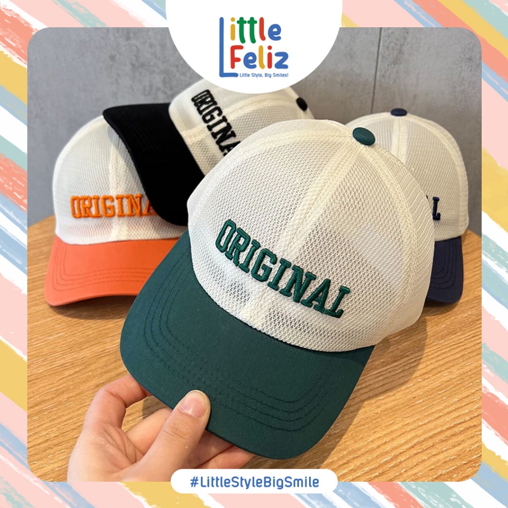littlefeliz TA09 Topi baseball anak original hat cap cakep trendy COWOK LAKI LAKI USIA UMUR 3 4 5 6 