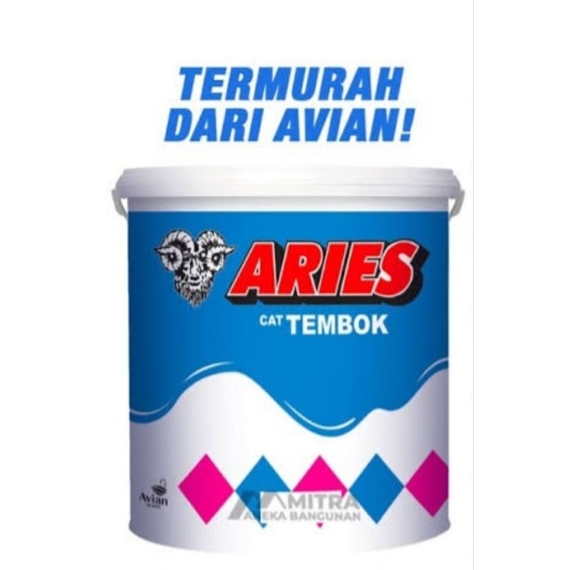 ARIES Cat Tembok | 5 kg | Sedia Macam Warna