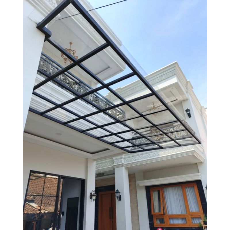 Kanopi baja ringan Atap Kaca