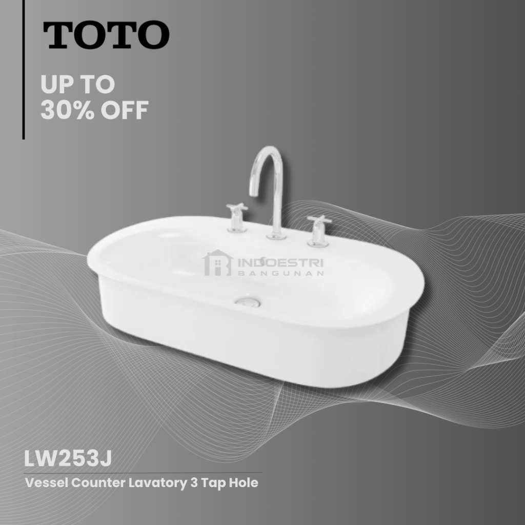 Wastafel TOTO LW 253 J / Wastafel Meja TOTO (Body Only)