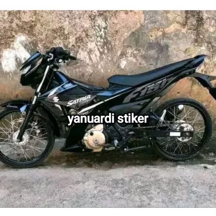 STRIPING LIST STIKER SATRIA FU 150 NEW FI LED INJEKSI TAHUN 2017 FU FI HITAM 2017