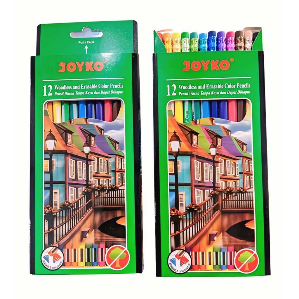 

PENSIL WARNA JOYKO 12 WARNA P-109 (BISA DIHAPUS)