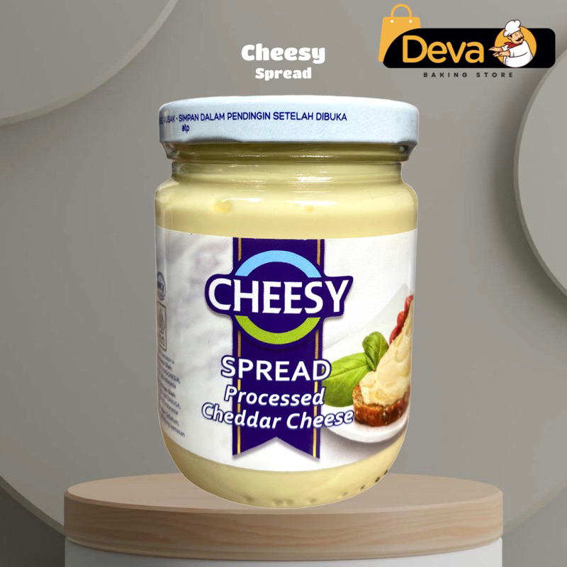 

Cheesy Spread Processed Cheddar Cheese - Cheesy Keju Oles 140gr