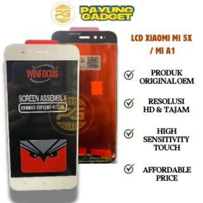 LCD XIAOMI REDMI MI 5X / MI A1 ORIGINAL FULLSET