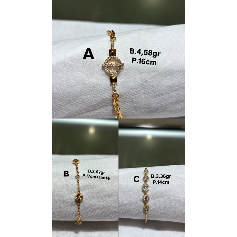 gelang rante dewasa Rosegold925