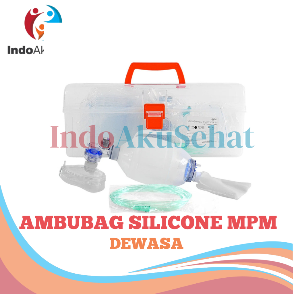 AMBUBAG SILICONE DEWASA MPM AMBUBAG SILICONE ADULT RESUSCITATOR DEWASA AMBU BAG SILIKON