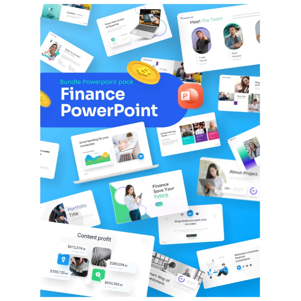 Financial Premium PowerPoint Template Pack