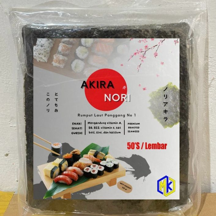 

AKIRA NORI 50 LEMBAR | SUSHI NORI 50 LEMBAR KUALITAS GRADE A PREMIUM | SUSHI NORI MURAH HALAL