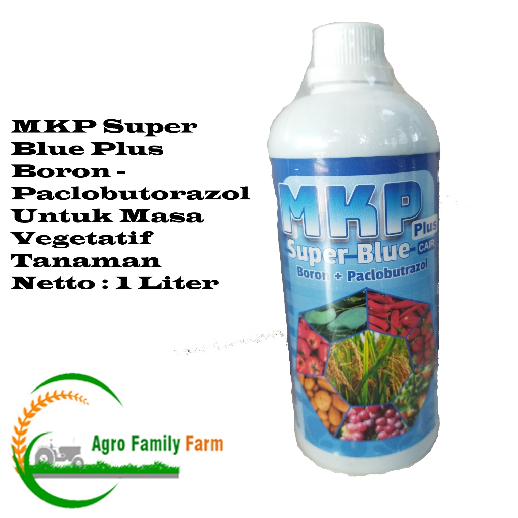 Pupuk MKP Booster Super Blue Plus Boron Dan Paclobutrazol 1 liter