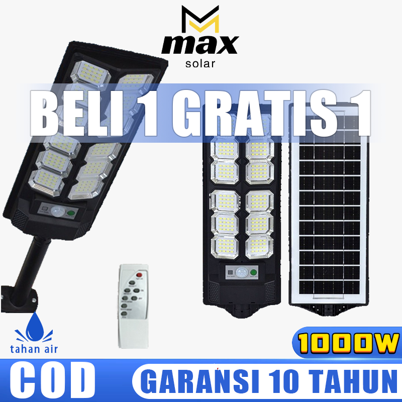 Penjualan panas 1000W lampu jalan tenaga surya IP67 tahan air lampu tenaga surya outdoor lampu taman