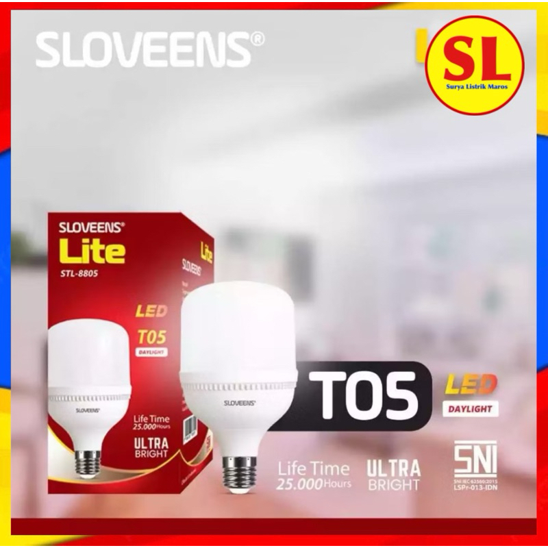 SLOVEENS LAMPU LED 5 WATT PUTIH