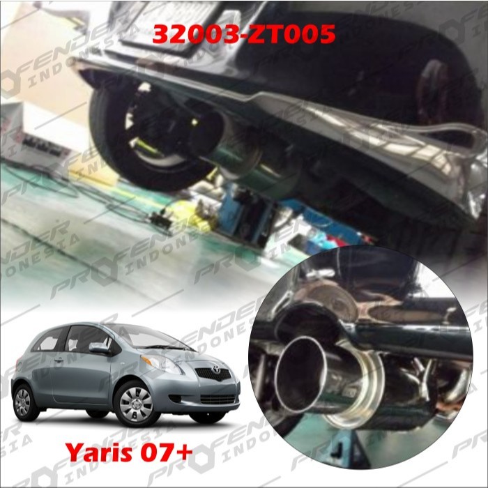 Aksesoris Muffler Exhaust Knalpot HKS - TOYOTA - Yaris 07-12 Bakpao - Hi power (Stainless Tail) - 32