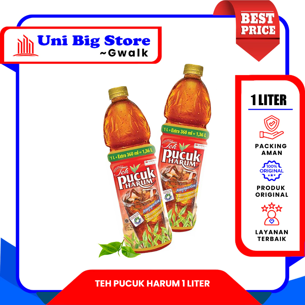 

TEH PUCUK HARUM BOTOL - 1 Liter / 1360 ml