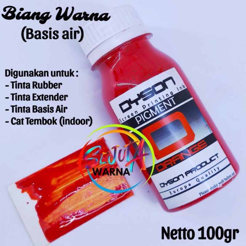 BIANG WARNA PIGMEN BASIS AIR MERAH RED DYSON 100GR