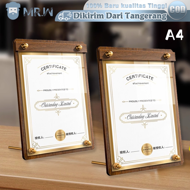 

Standing Menu Display Wood Sign Holder Standing Menu Meja Stand Menu Berdiri Standing Frame Kayu
