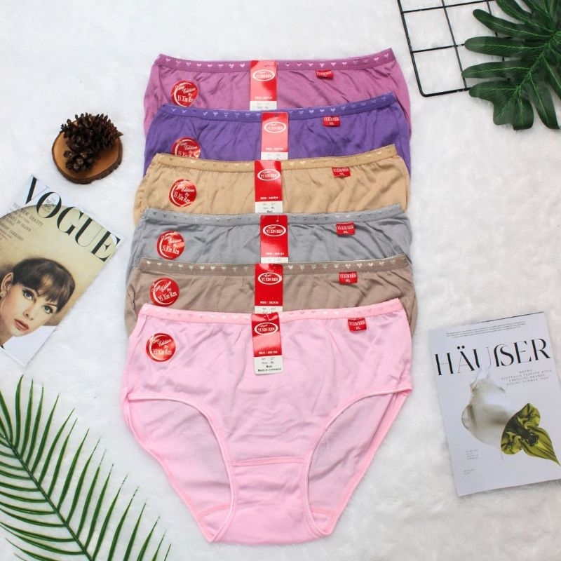 (12 PCS) GROSIR CELANA DALAM WANITA YI XIN REN 227