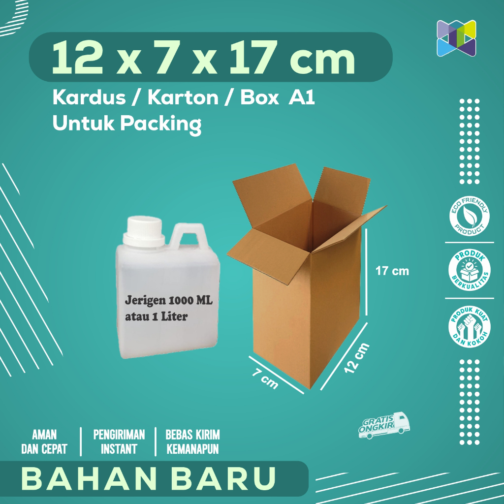 

Box Packing 12x7x17 / Kardus Packing / Karton Packing cocok untuk Aksesoris, Skincare, Pakaian, Elektronik, Barang Pecah Belah, Dokumen, Buku dengan Harga home industri langsung.