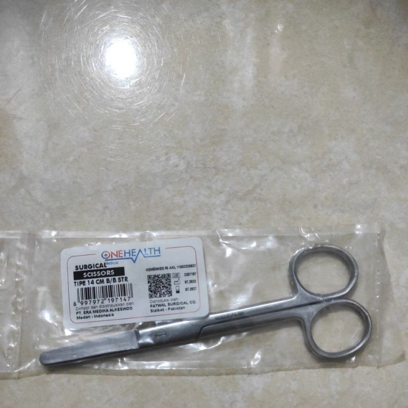 

Gunting tumpul - tumpul 14cm bengkok