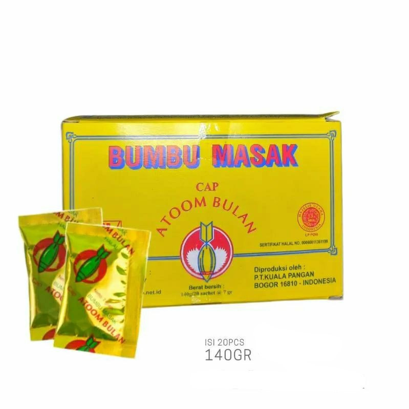 

Bumbu Masak Penyebab Rasa CAP ATOM BULAN 140 Gr