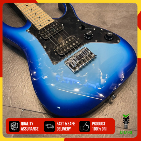 Gitar Elektrik Mini Gitar Ibanez GRGM21M BLT Blue Burst Original