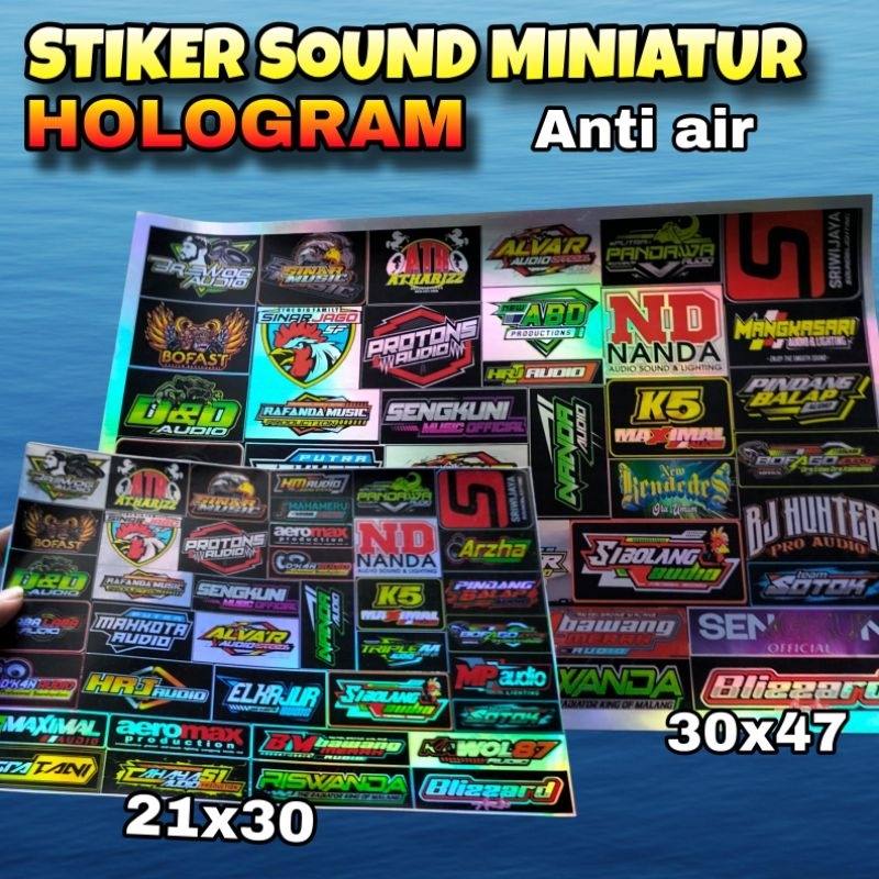

STIKER HOLOGRAM LABA2 AUDIO DAN SOUND LAINYA | STIKER ANTI AIR | STIKER 1 LEMBAR