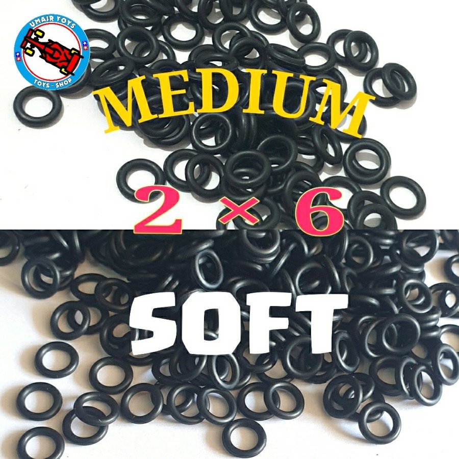 Karet roller naga tamiya soft 2mm / karet soft roller double aluminium 2mm rubber ring soft / karet 