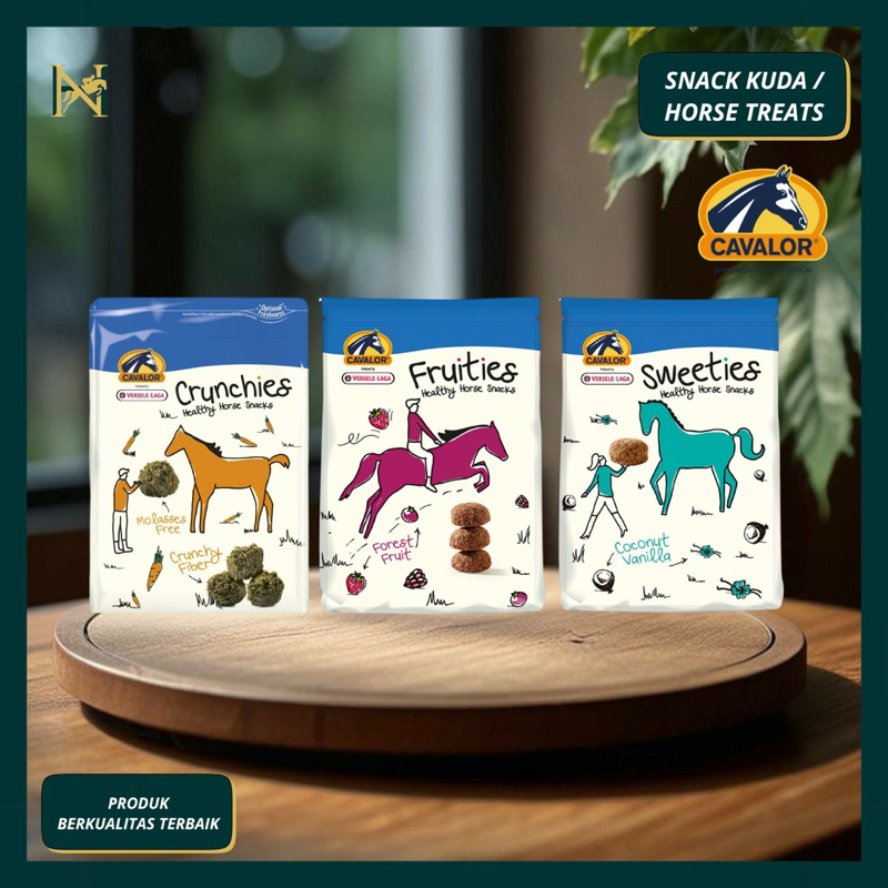 Noble Hoof | Cavalor Horse Treats Snack Makanan Pakan Kuda Olahraga Berkuda Crunchies Fruities Sweet