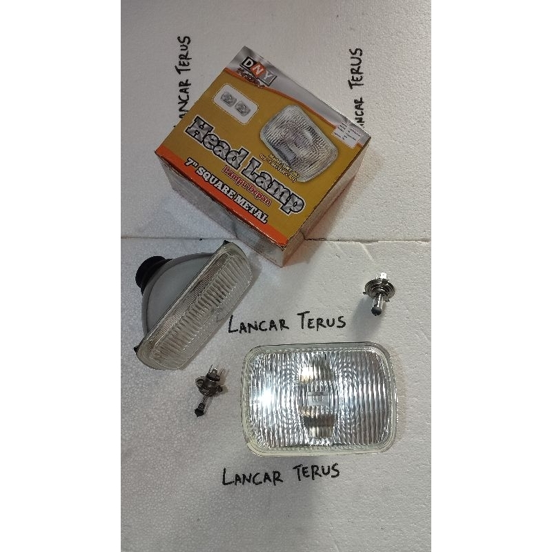 lampu depan Isuzu Panther kotak satu set sudah sama Bohlam