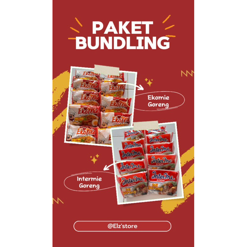 

[ 1 Dus ] Paket Mix Intermi x Ekomie isi 40Pcs