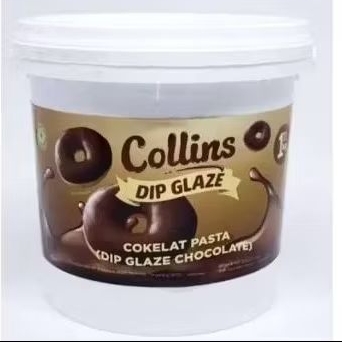 

collins dip glaze chocolate pasta cokelat kiloan ecer