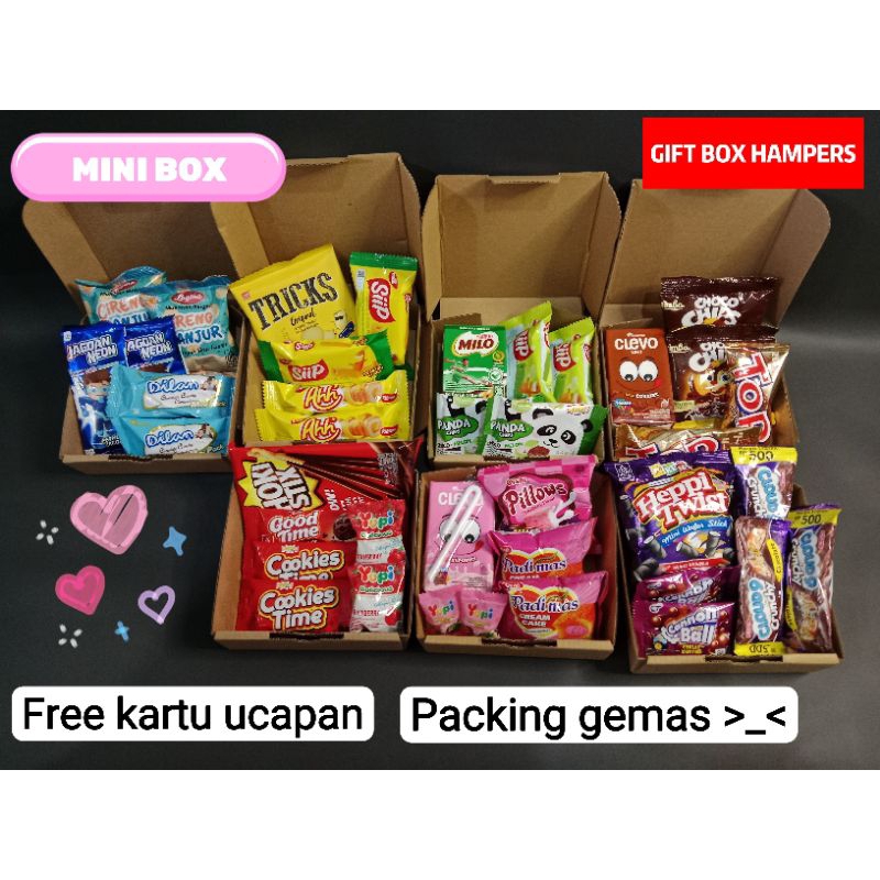 

PAKET HEMAT Besar + Mini BOX Gift Box Hampers Ulang Tahun Hadiah Wisuda Kado Ulang Tahun Gift Box Snack Kado Bisa COD