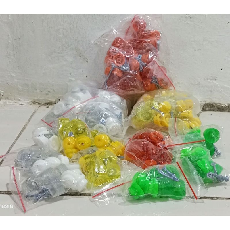 macam macam aksesoris sangkar burung kaki karet,kelem koper,gantungan BNR lipat modelan tabung