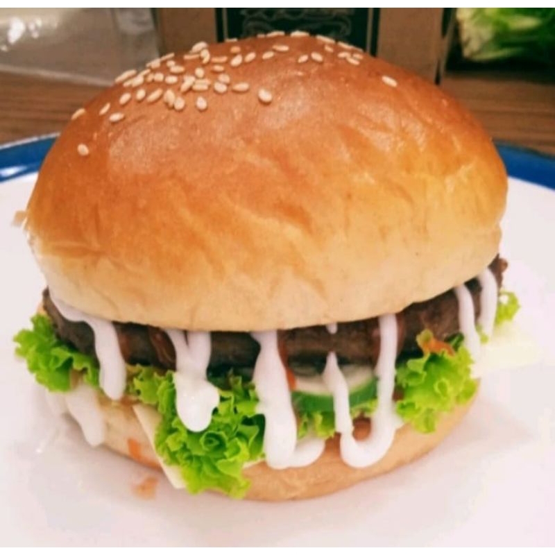 

Burger siap makan paket lengkap 1pcs(PO 1HARI)