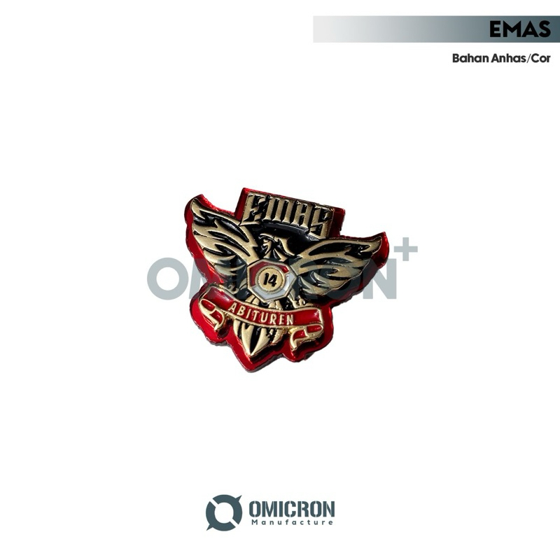 PIN EMAS 14 | Pin Almamater Bintara PK 14 Emas