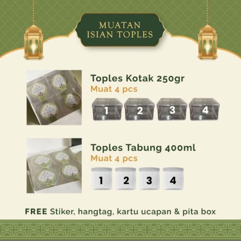 

Box Hampers Ukuran 20x20 (1 paket isi 5 box)