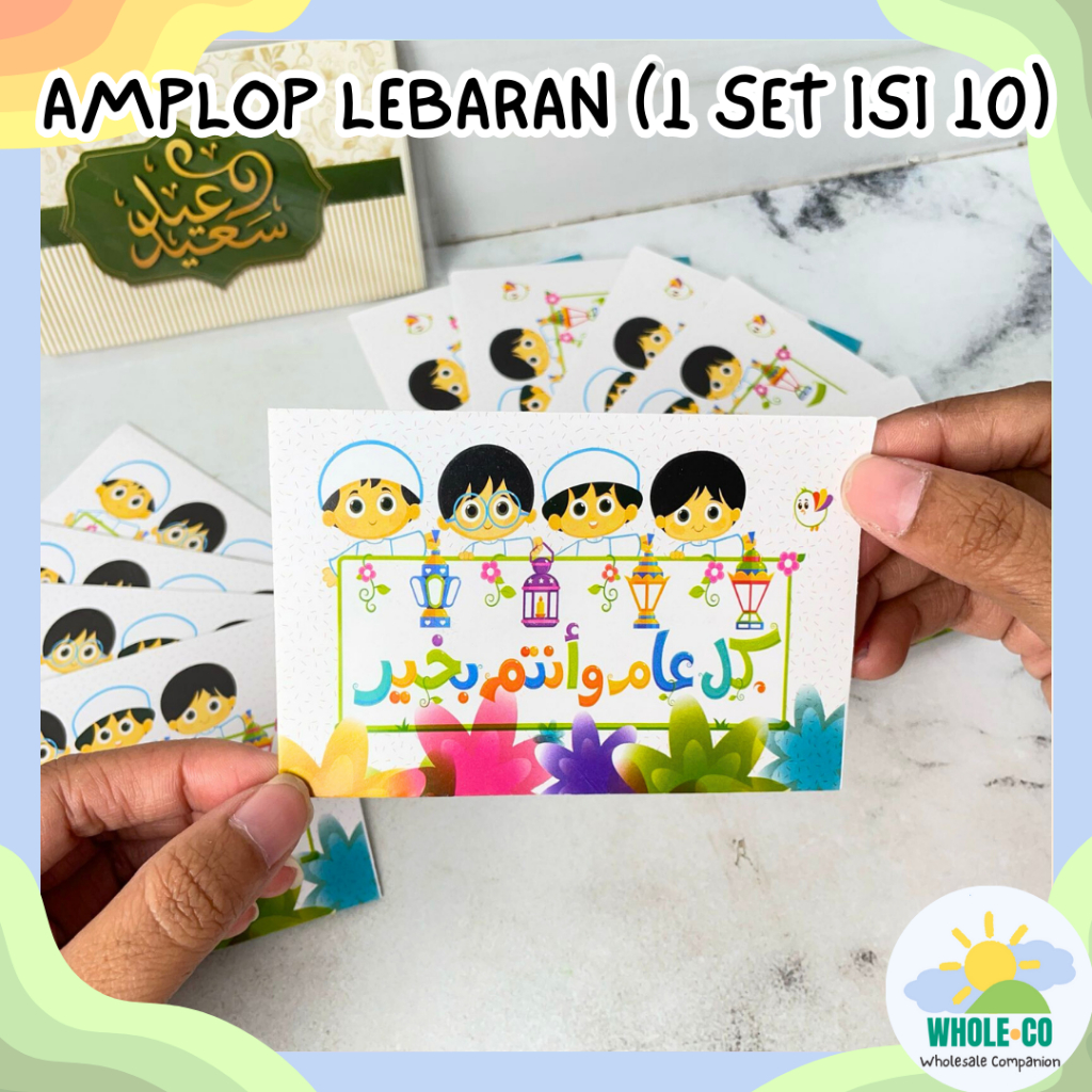 

(1 Set Isi 10 Pcs) Amplop Idul Fitri Lebaran Premium Kecil Ukuran 7,3 x 10,5 cm Lucu Unik Imut Termurah Grosir Cod