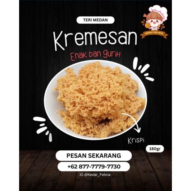 

Kremesan Krispy Rasa Teri Medan 180gr