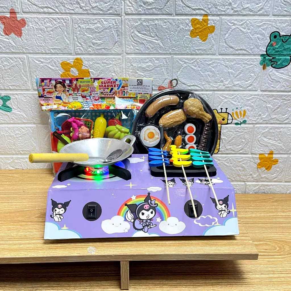 KOMPOR MAINAN ANAK BISA NYALA / KOMPOR MAINAN ANAK /KOMPOR MAINAN LED / KOMPOR MAINAN ANAK VIRAL